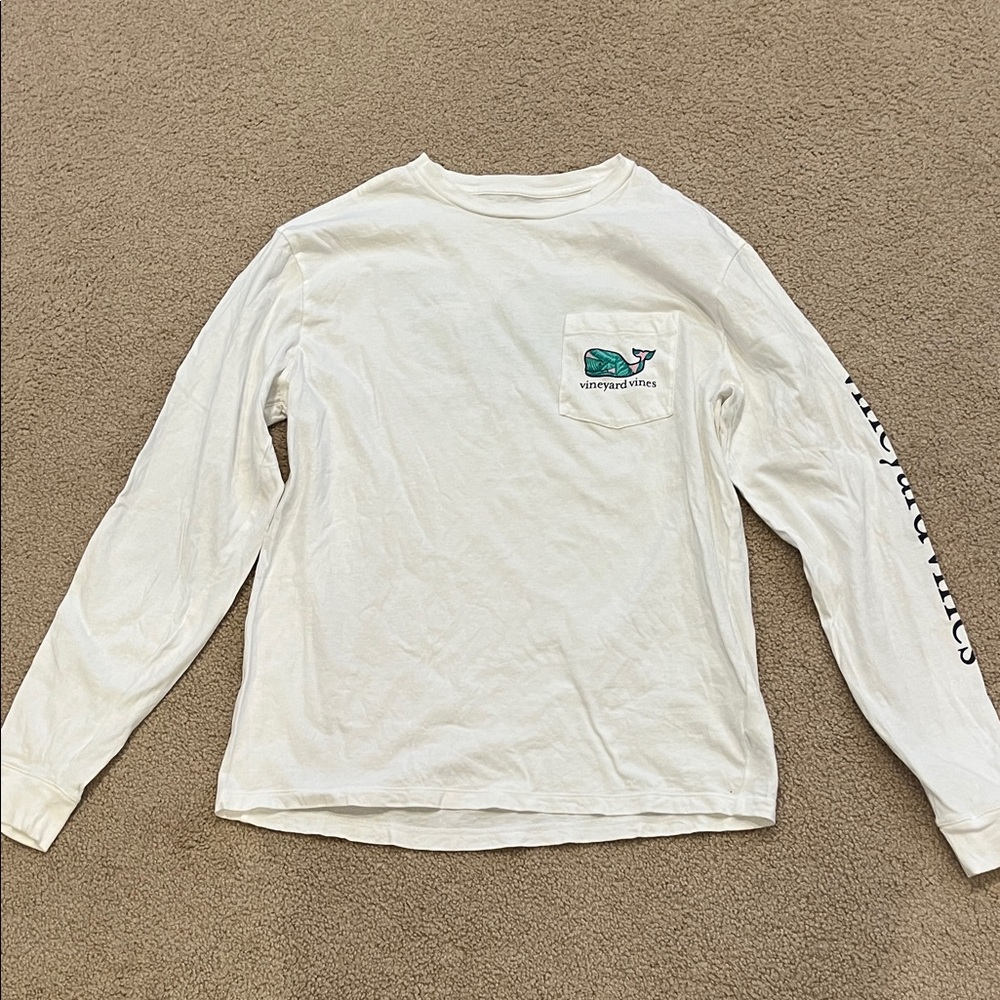 Vineyard Vines Classic White Long Sleeve Tee